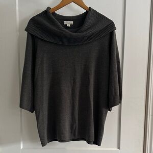 Kim Rogers Charcoal Cowl Neck Sweater
